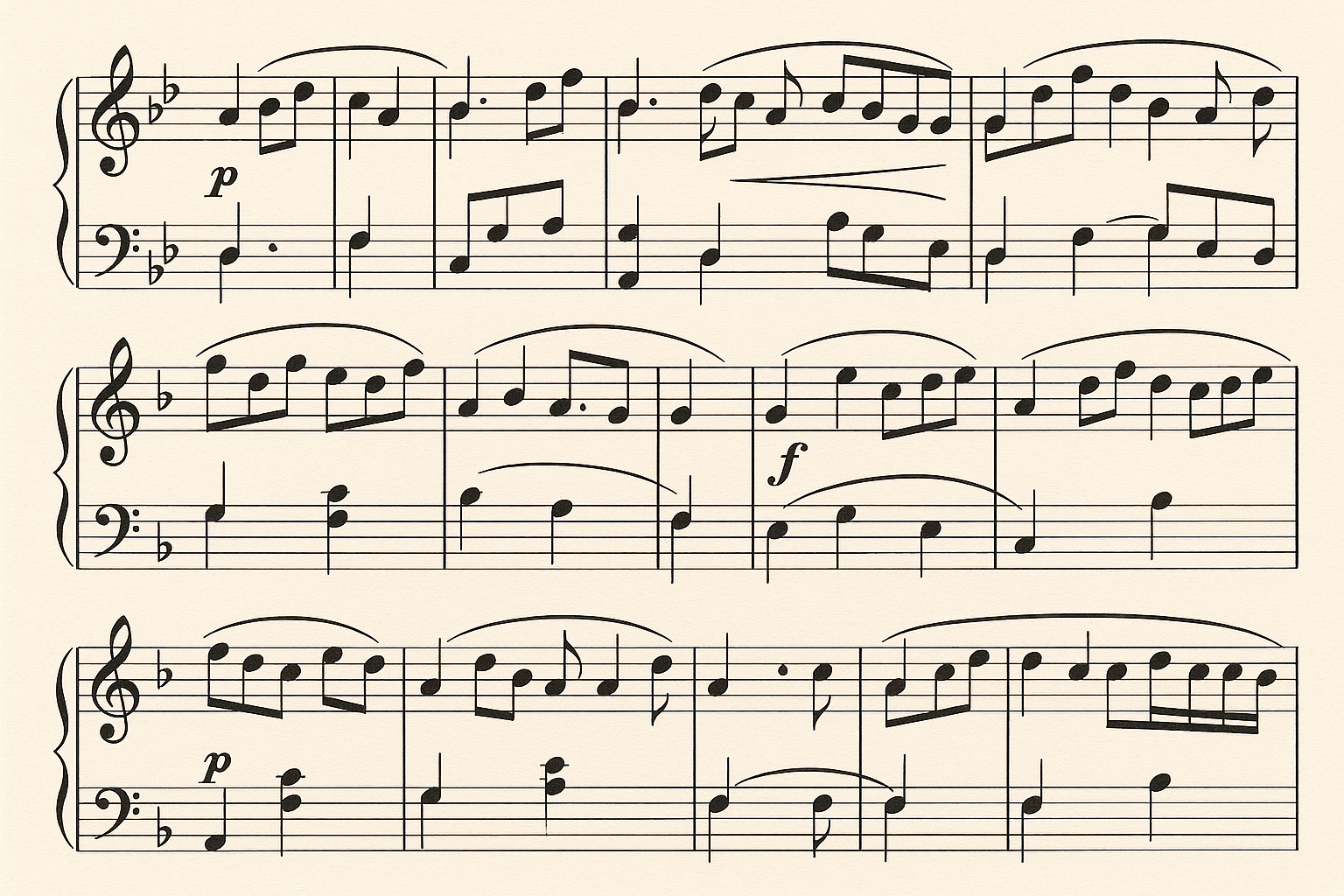 o que é pentagrama musical