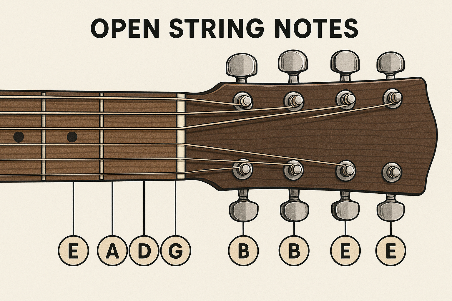 notas musicais no violão