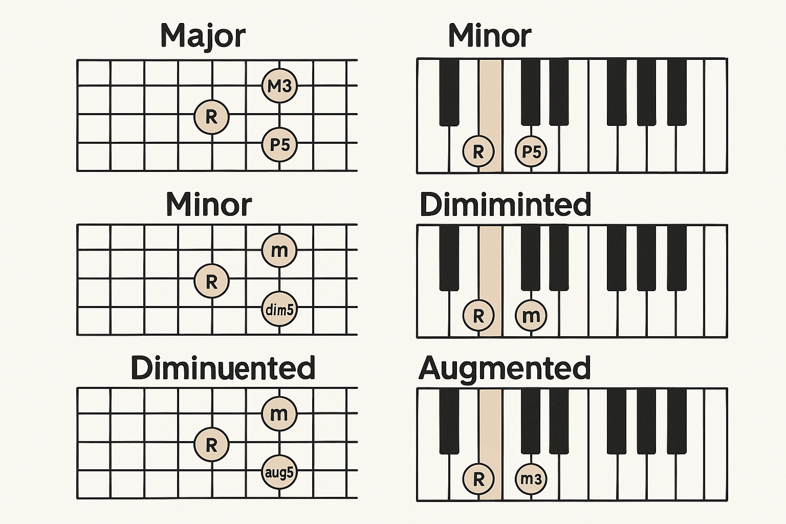 o que são acordes musicais