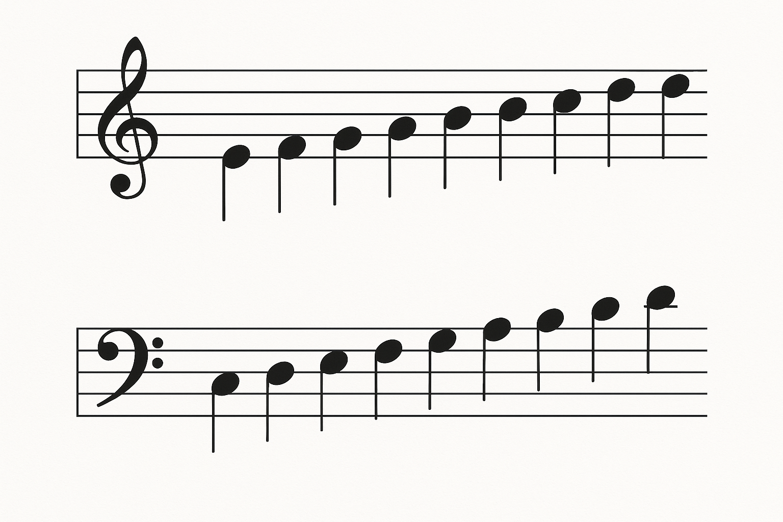 notas musicais para imprimir