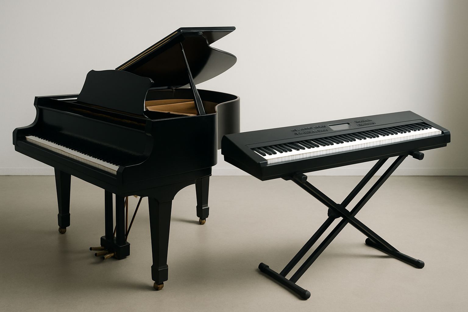 piano ou teclado para iniciantes