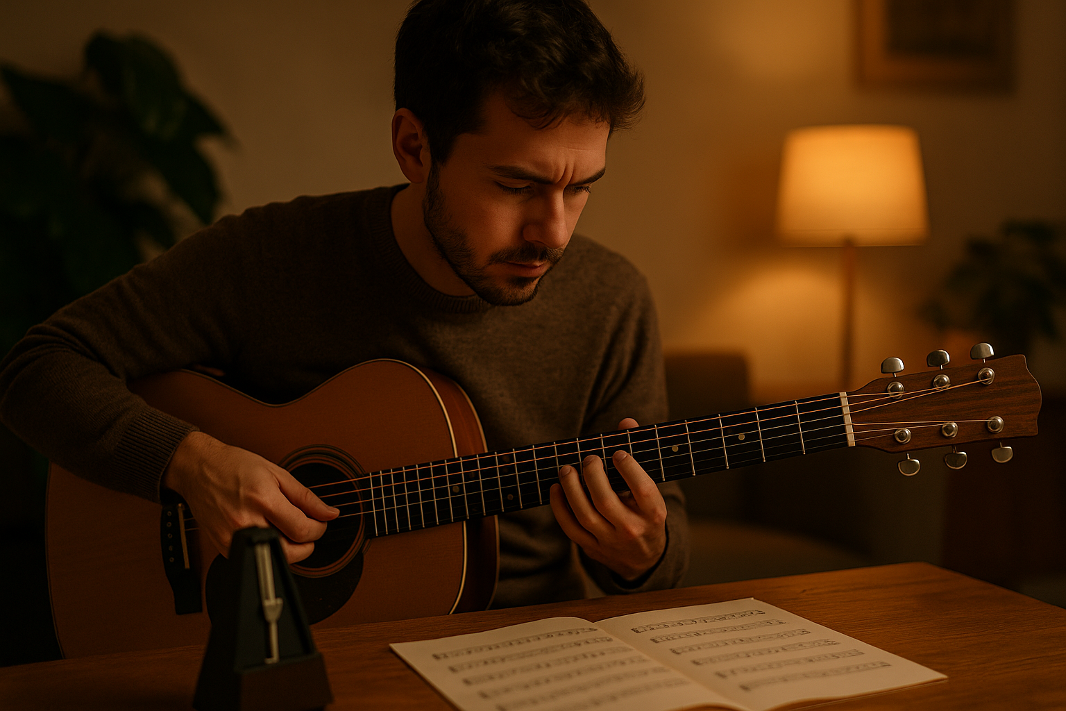 rotina de estudos musicais