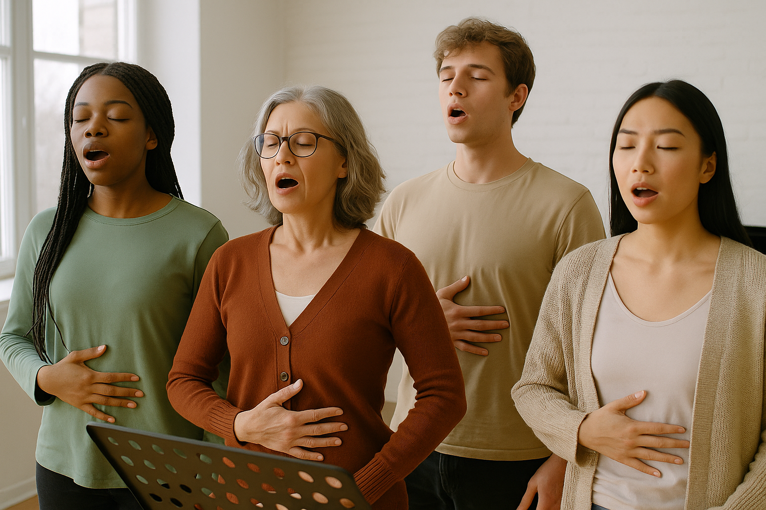 respiração para cantar melhor