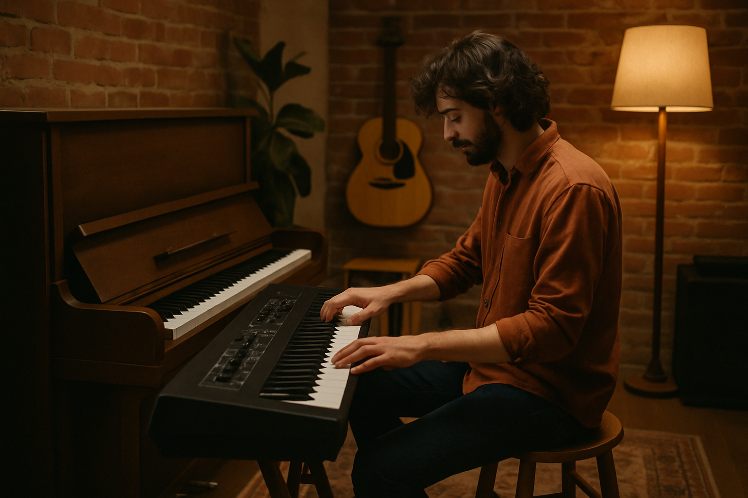 piano ou teclado para iniciantes